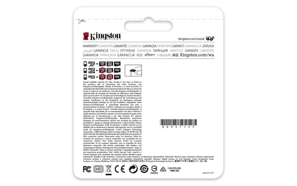 Kingston Technology SDC10G2 256 GB MicroSDXC UHS-I Klasse 10