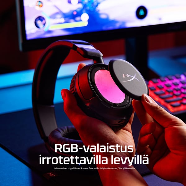 HyperX Cloud Flight 2 – langattomat pelikuulokkeet (valkoinen)