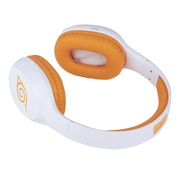 Konix Naruto KX BT HEADPHONES Headset Kabel & Trådlös Huvudband Spela Bluetooth Orange, Vit