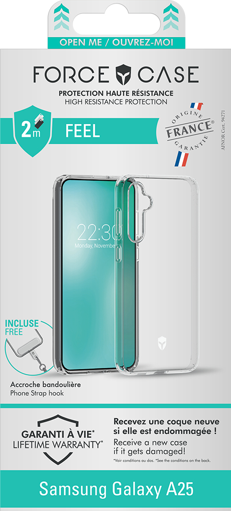 BIG BEN FCFEELGA25T mobiltelefon etui 16,5 cm (6.5") Cover Transparent