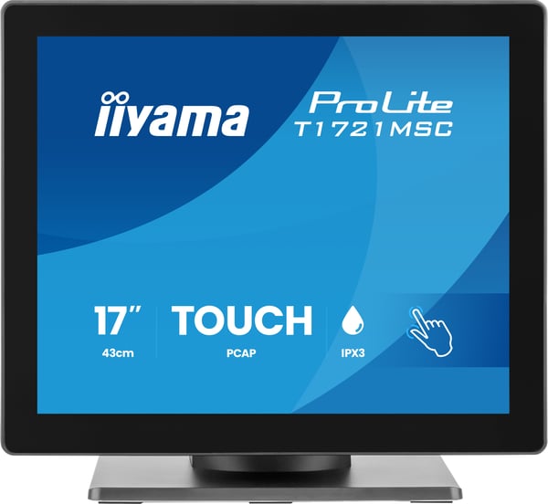 iiyama ProLite T1721MSC-B3 platta pc-skärmar 43,2 cm (17") 1280 x 1024 pixlar SXGA Pekskärm Bordsskiva Svart