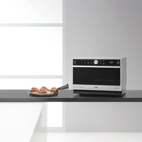 Whirlpool Supreme Chef MWSC 9133 SX Musta, Ruostumaton teräs Yhdistelmämikroaaltouuni Pöytämalli 33 L 1000 W