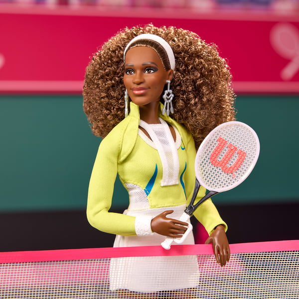 Barbie Signature Serena Williams, , tennisdocka med modetema med tennisdräkt och racket
