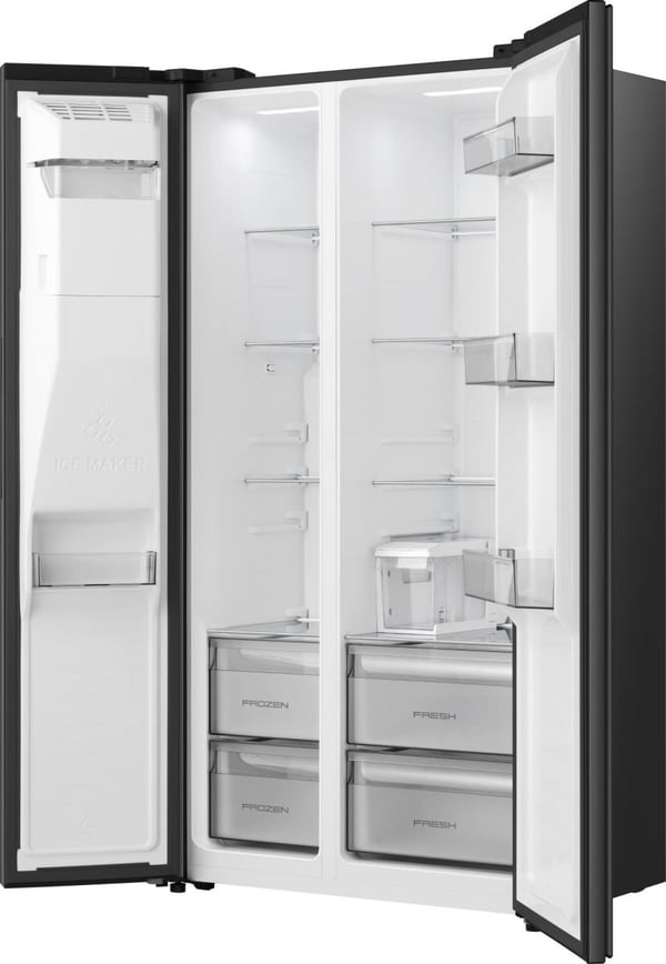Hisense RS5P528STFE Kombinerad kyl/frys side-by-side Fristående 528 l Svart