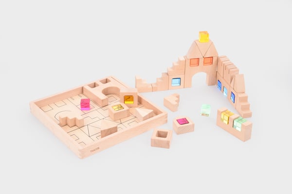 Tickit Wooden Building Gem Blocks