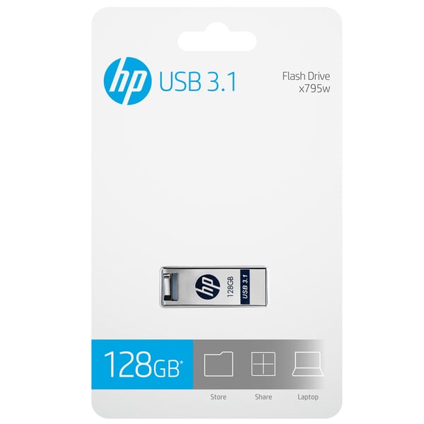 HP x795w USB-nøgle 128 GB USB Type-A 3.2 Gen 1 (3.1 Gen 1) Blå, Sølv