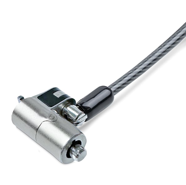 StarTech.com NANOK-LAPTOP-LOCK kabellås Sort, Sølv 2 m