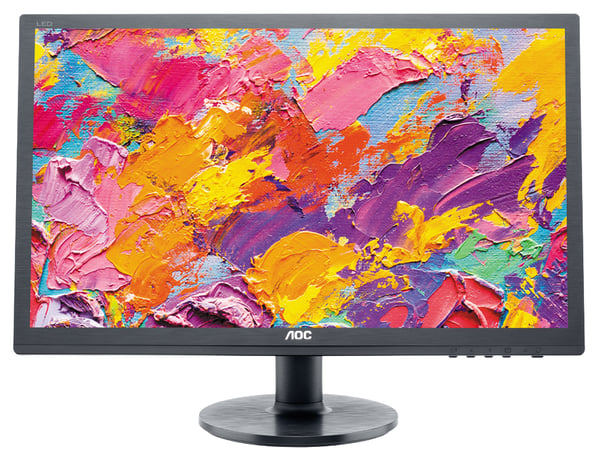 AOC E2260SWDA platta pc-skärmar 54,6 cm (21.5") 1920 x 1080 pixlar Full HD Svart