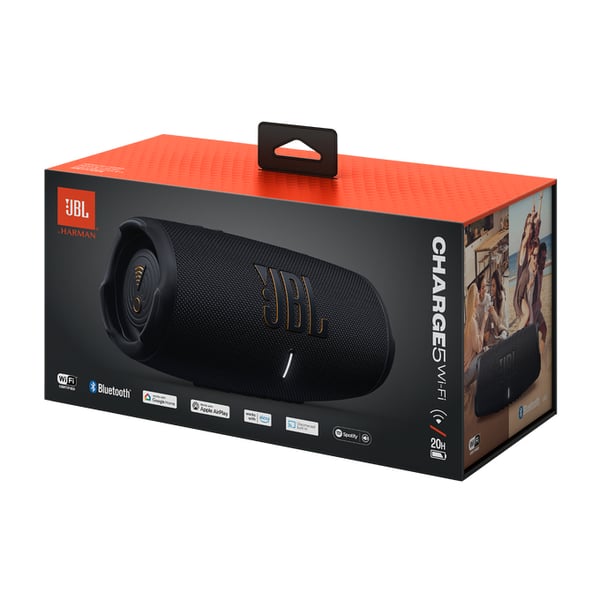 JBL Charge 5 Wi-Fi Bärbar stereohögtalare Svart 40 W