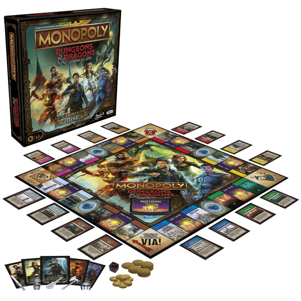 Monopoly Dungeons & Dragons L'Onore dei Ladri Brætspil Strategi