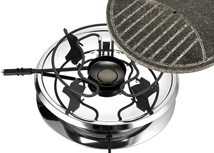 Unold 48726 raclette grill 8 person(er) 1300 W Sort, Rustfrit stål