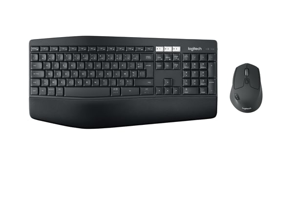 Logitech MK850 Performance tastatur Mus inkluderet Universel RF trådløs + Bluetooth AZERTY Belgisk Sort