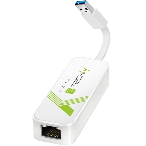 Techly IDATA USB-ETGIGA-3A nätverkskort Ethernet 5000 Mbit/s