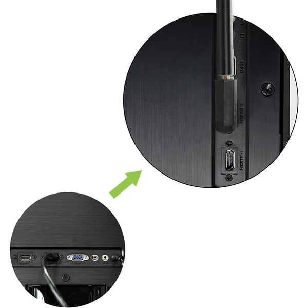 Techly HDMI M/F Sort