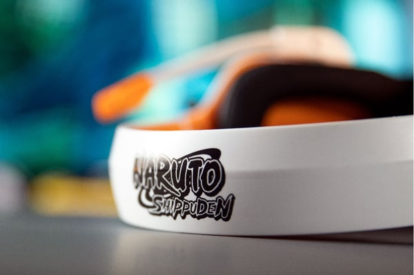 Konix Naruto 80381117963 hörlur och headset Kabel Huvudband Spela Svart, Vit, Gul