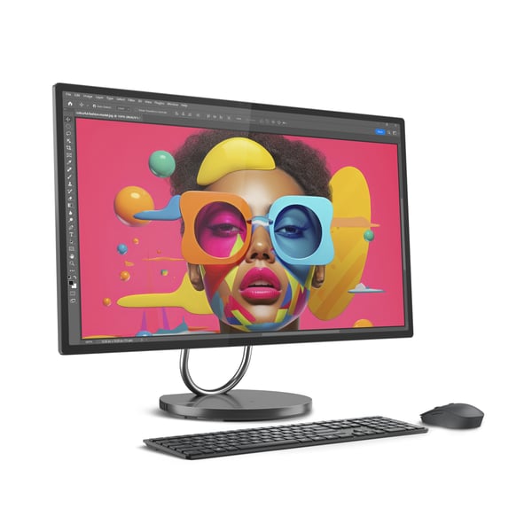 Lenovo Yoga AIO 32ILL10 Intel Core Ultra 7 258V 80 cm (31.5") 3840 x 2160 pixlar Allt-i-ett-dator 32 GB LPDDR5x-SDRAM 1 TB SSD NVIDIA GeForce RTX 4050 Windows 11 Pro Wi-Fi 7 (802.11be) Grå