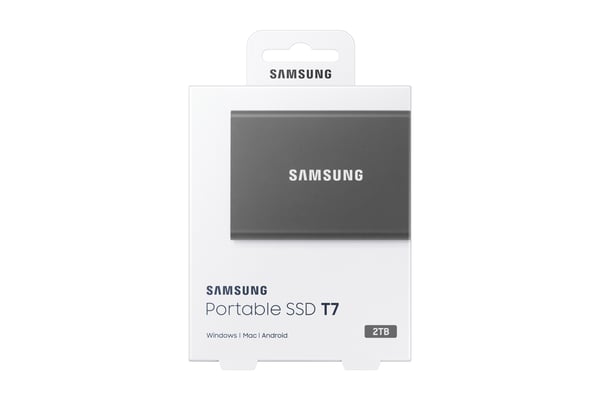 Samsung Portable SSD T7 2 TB USB Type-C 3.2 Gen 2 (3.1 Gen 2) Harmaa