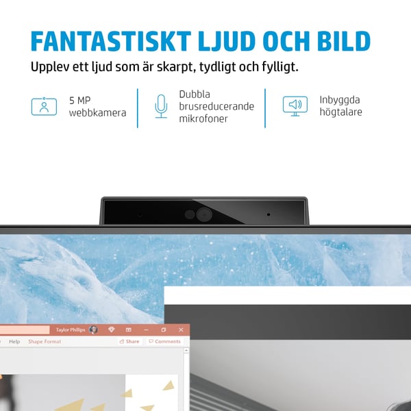 HP M24m platta pc-skärmar 60,5 cm (23.8") 1920 x 1080 pixlar Full HD Svart
