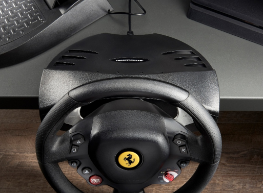 Thrustmaster T80 Ferrari 488 GTB Edition Svart USB Ratt + Pedaler Digital PC, PlayStation 4, PlayStation 5
