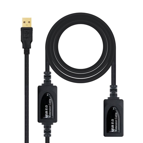 Nanocable 10.01.0213 USB-kabel USB 2.0 15 m USB A Sort