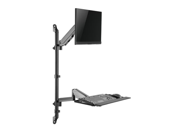 Equip 650170 All-in-one PC/arbejdsstation montering & stativ 8 kg Sort 43,2 cm (17") 81,3 cm (32")