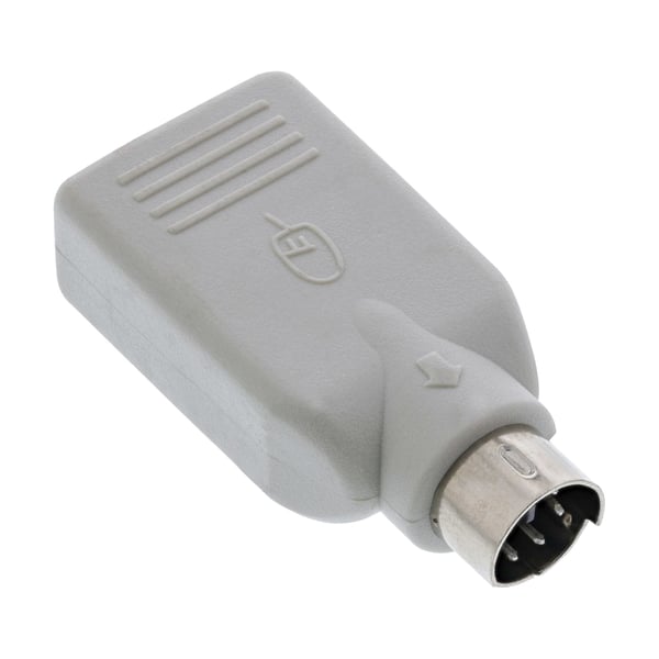 InLine 33103 kabel kønsskifter PS/2 male USB A Beige