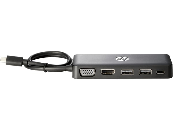 HP USB-C Travel HUB USB 3.2 Gen 1 (3.1 Gen 1) Type-C Svart