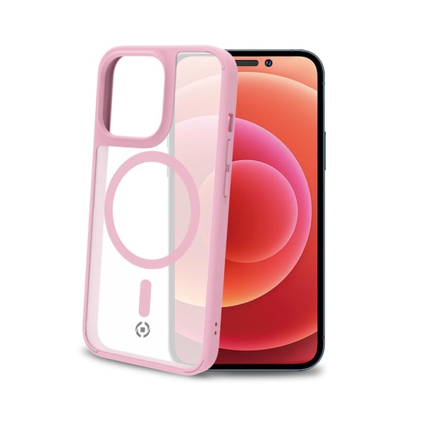Celly Magmatt mobiltelefon etui 17 cm (6.7") Cover Lyserød, Transparent
