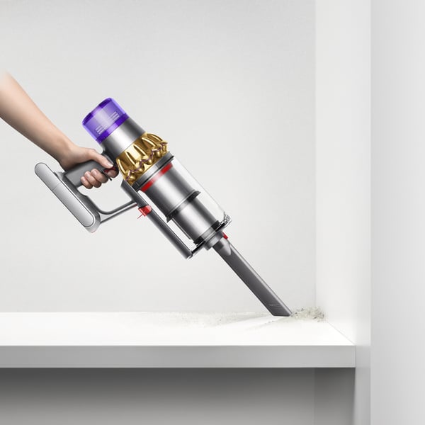 Dyson V15 Detect Absolute 2-in-1-varsi-imuri Akku Kuiva Pussiton 0,76 L 660 W Nikkeli, Keltainen