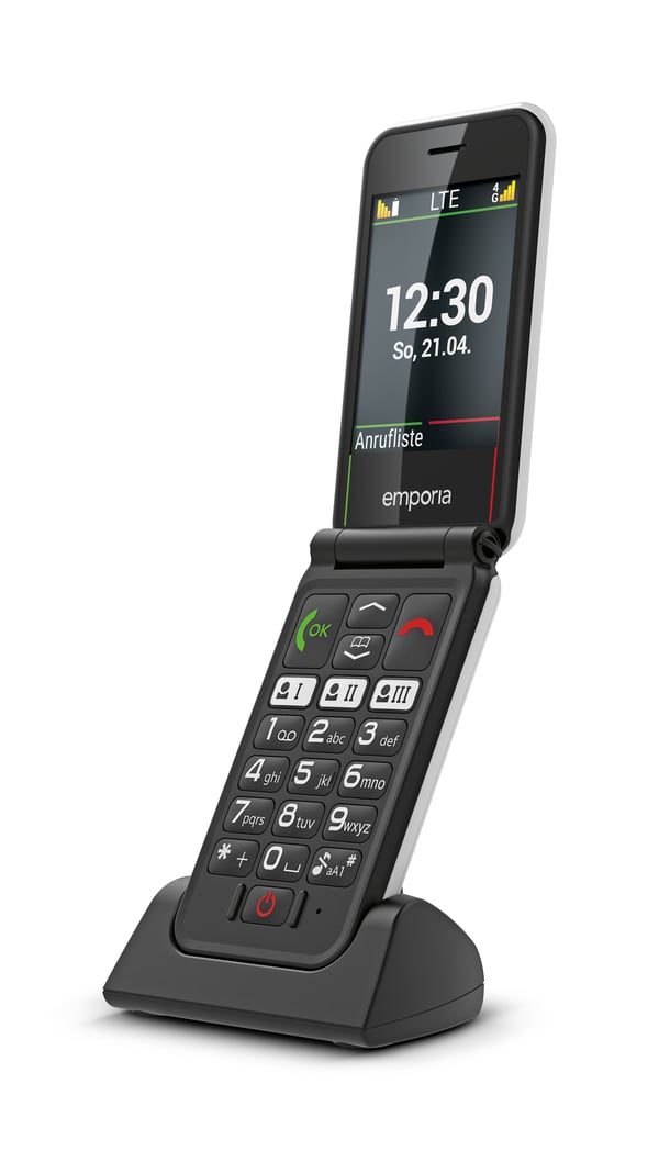 Emporia SIMPLICITYglam.4G 7,11 cm (2.8") 106 g Sort Senior telefon