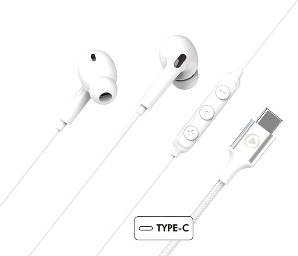 BIG BEN FPYKPINTRAUSBCW hörlur och headset Kabel I öra Samtal/musik USB Type-C Vit