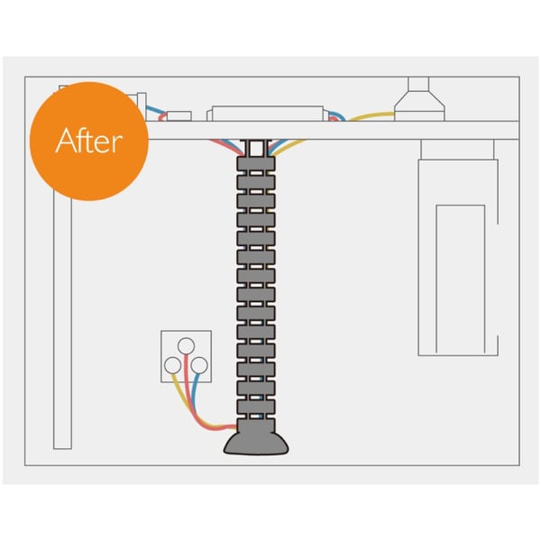 Techly ISWT-CAN-6735 ledningskanalsystem Acrylonitrilbutadienstyren, Stål 1300 m