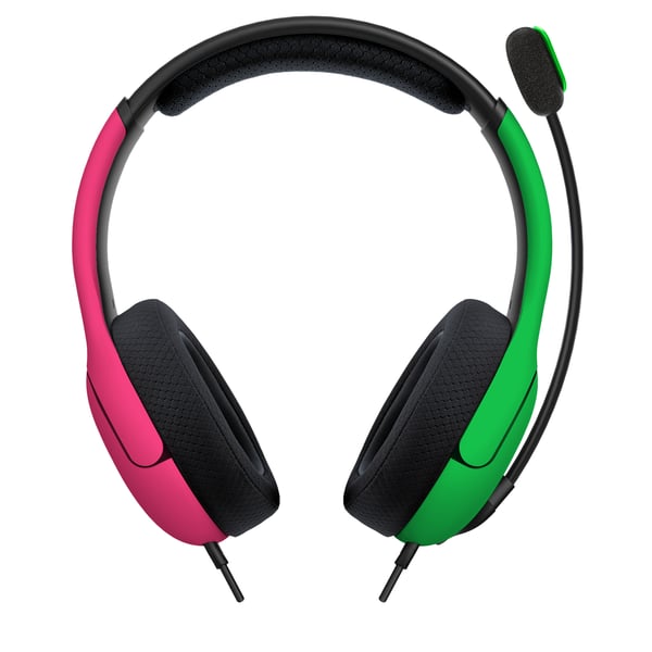 PDP LVL40 Headset Ledningsført Spil Sort, Grøn