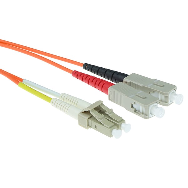 ACT 0.5m 62.5/125µm OM1 InfiniBand och fiberoptisk kabel 0,5 m LC SC Orange