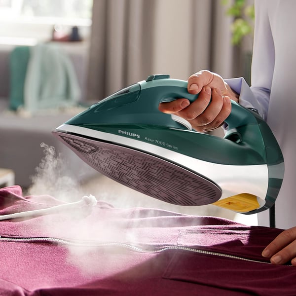 Philips 7000 series DST7031/70 strykjärn Ångstrykjärn SteamGlide Plus stryksula 2800 W Grön, Mintfärgad