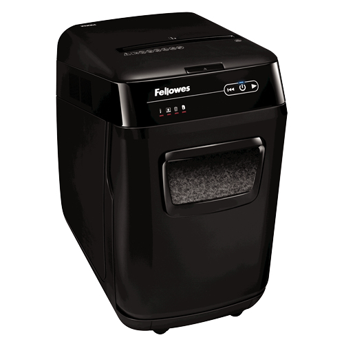 Fellowes AutoMax 200M dokumentförstörare Mikrostrimling Svart