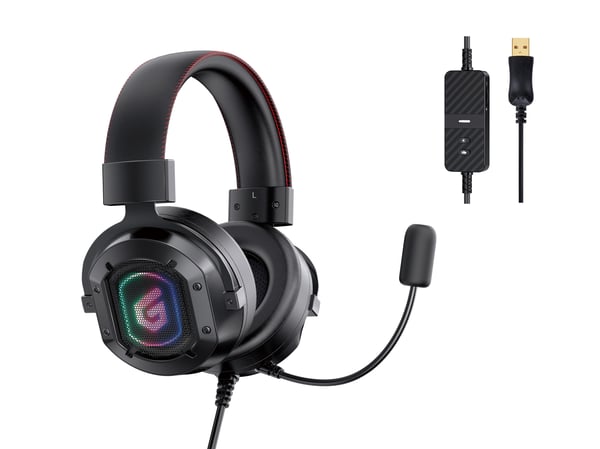 Conceptronic ATHAN02B kuulokkeet ja kuulokemikrofoni Langallinen Pääpanta Pelaaminen USB A-tyyppi Musta