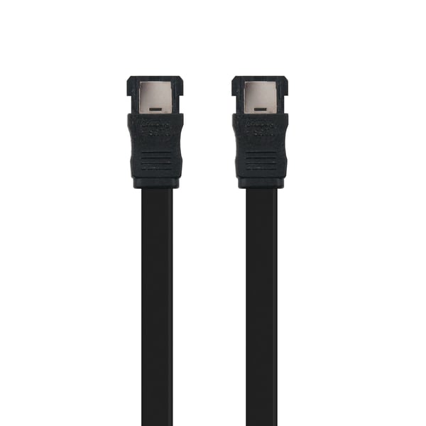 Nanocable 10.18.0402 SATA-kabel 1 m eSATA Sort