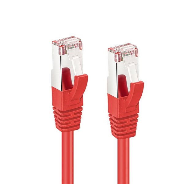 MicroConnect CAT6A S/FTP 7,5m Rødt LSZH Skærmet Netværkskabel, LSZH, AWG26 CU