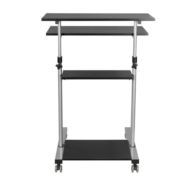Techly ICA-TB TPM-3 stående bord Sort, Sølv