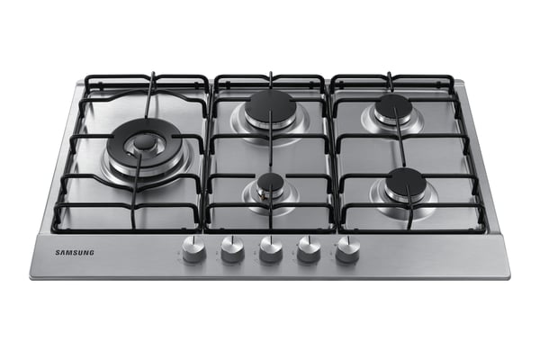 Samsung NA75M3130AS Svart, Rostfritt stål Inbyggd 75 cm Gas 5 zone(s)