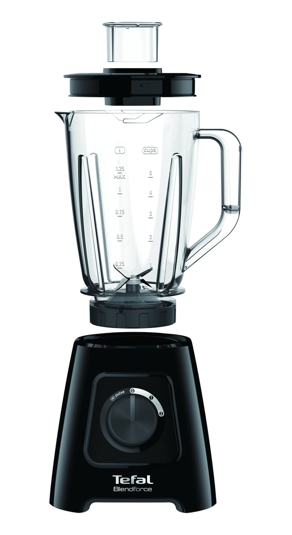 Tefal BlendForce II BL4208 blender 1,25 L Bordplade blender 600 W Sort