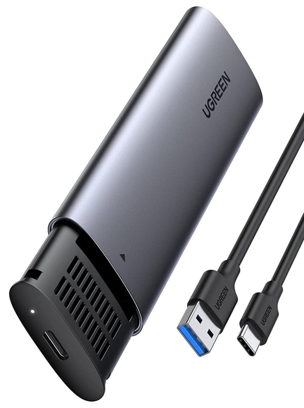 Ugreen 10903 drevkabinet SSD kabinet Sort, Grå M.2