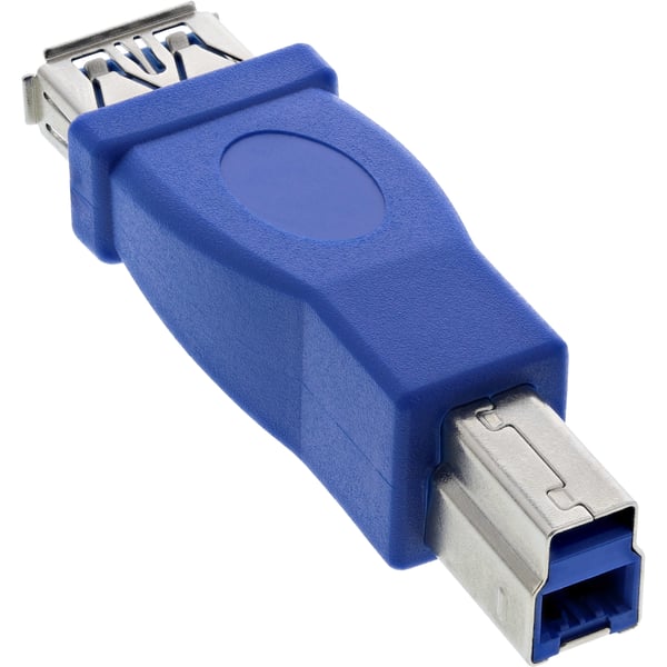 InLine 35300D kabel kønsskifter USB 3.0 A female USB 3.0 B Blå InLine 35300D kabel kønsskifter USB 3.0 A female USB 3.0 B Blå