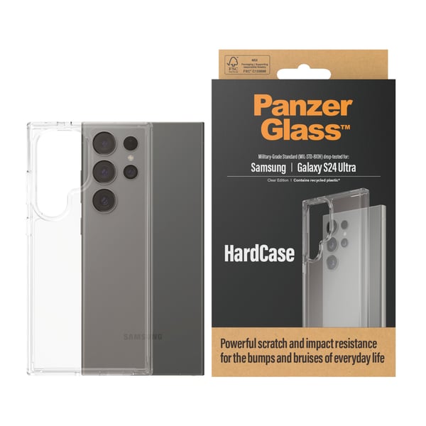 PanzerGlass ® HardCase Transparent Samsung Galaxy S24 Ultra mobiltelefonfodral Mobilskal