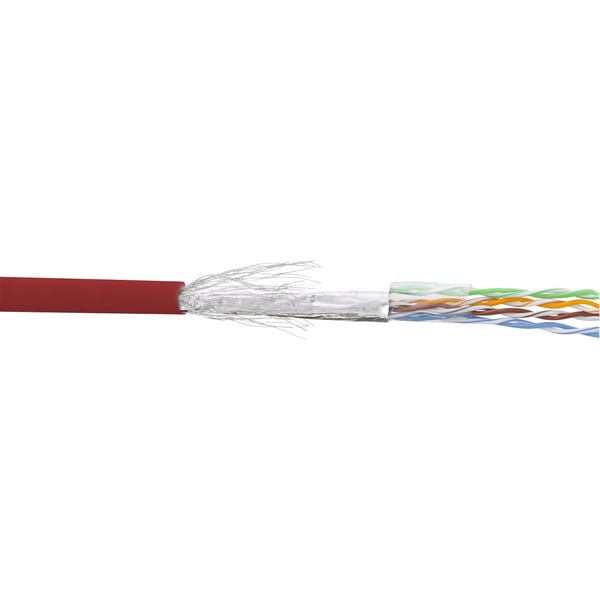 InLine 72099R netværkskabel Rød 100 m Cat5e SF/UTP (S-FTP)