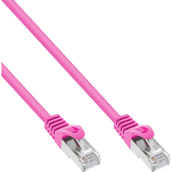 InLine 4043718125890 nätverkskablar Rosa 0,25 m Cat5e SF/UTP (S-FTP)