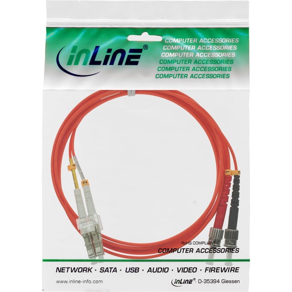 InLine 88502 InfiniBand og fiberoptisk kabel 2 m 2x LC 2x ST Orange