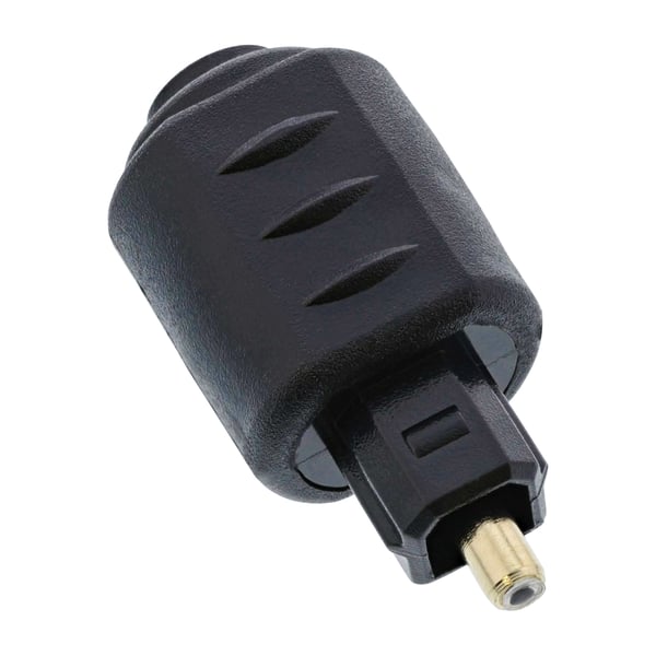 InLine 89907 kabelomvandlare (hane/hona) 3.5mm jack female Toslink Svart