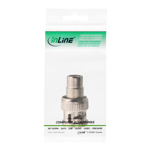 InLine 99321 kabel kønsskifter BNC male BNC M Sølv